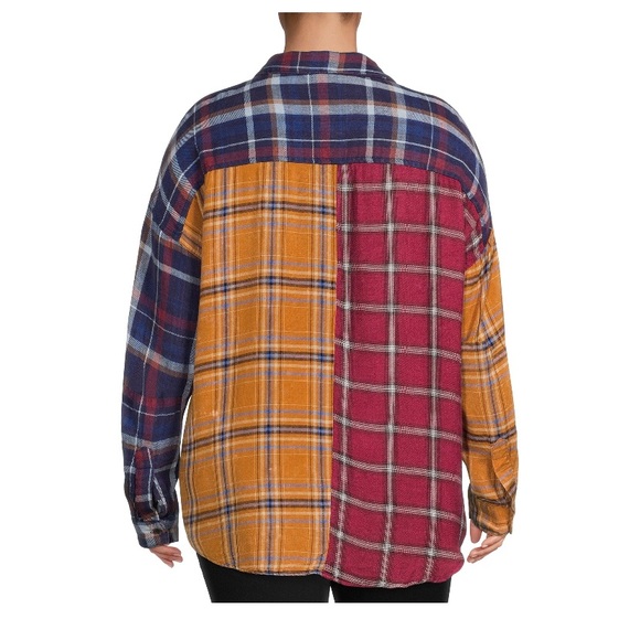 Romantic Gypsy Women's Plus Size Plaid Button Down Top Size 3X - Picture 2 of 11